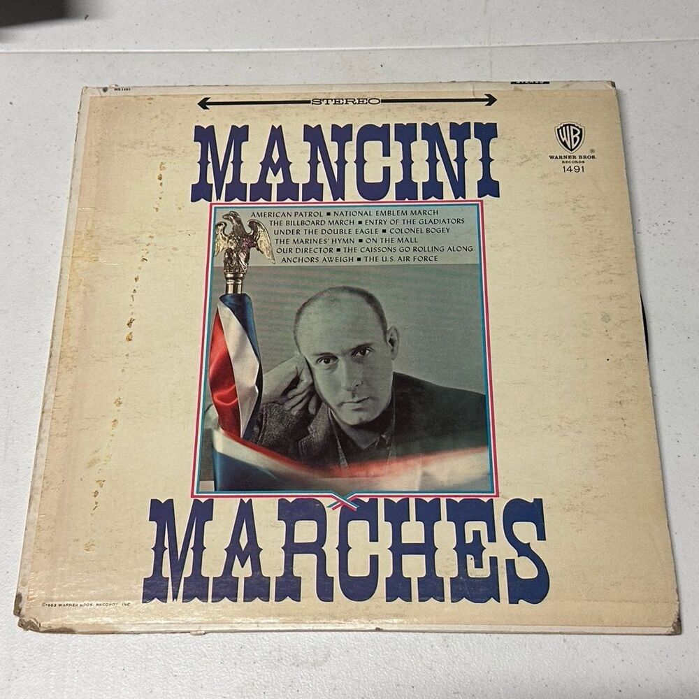 Henry Mancini Marches Vinyl Record Warner Bros Stereo WS 1491